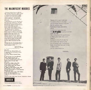 The Magnificant Moodies  1965 - back cover